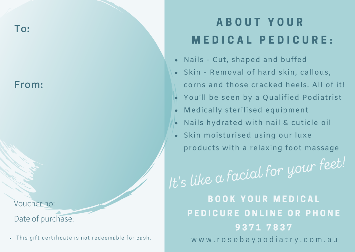 4 x Medi Pedi Gift Vouchers (4 pack) - Image 3